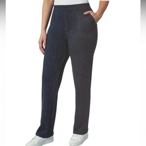 NWT Mondetta Straight Leg Navy Herringbone Pants Size Large